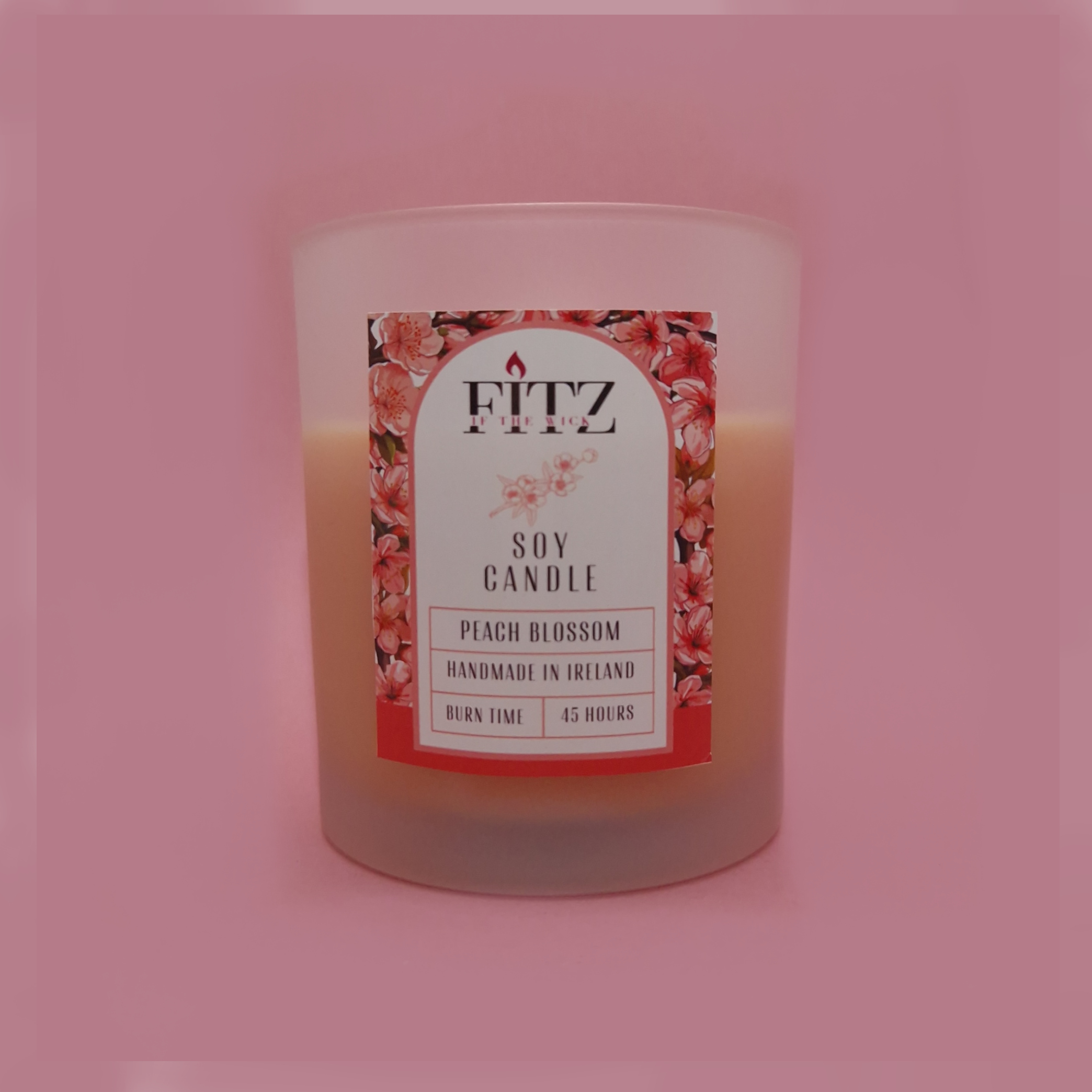 peach blossom candle