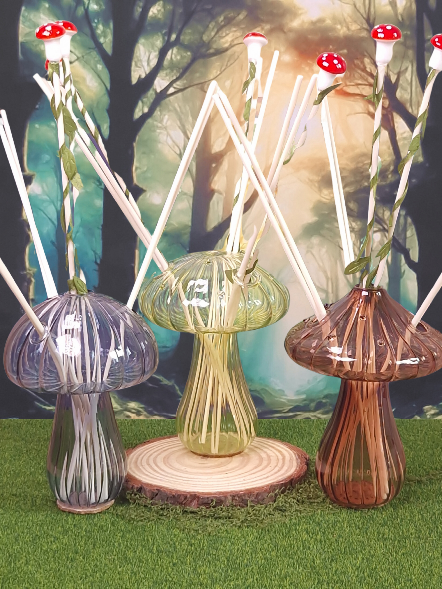 Mushroom reed diffuser