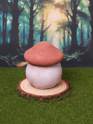 Mushroom candle