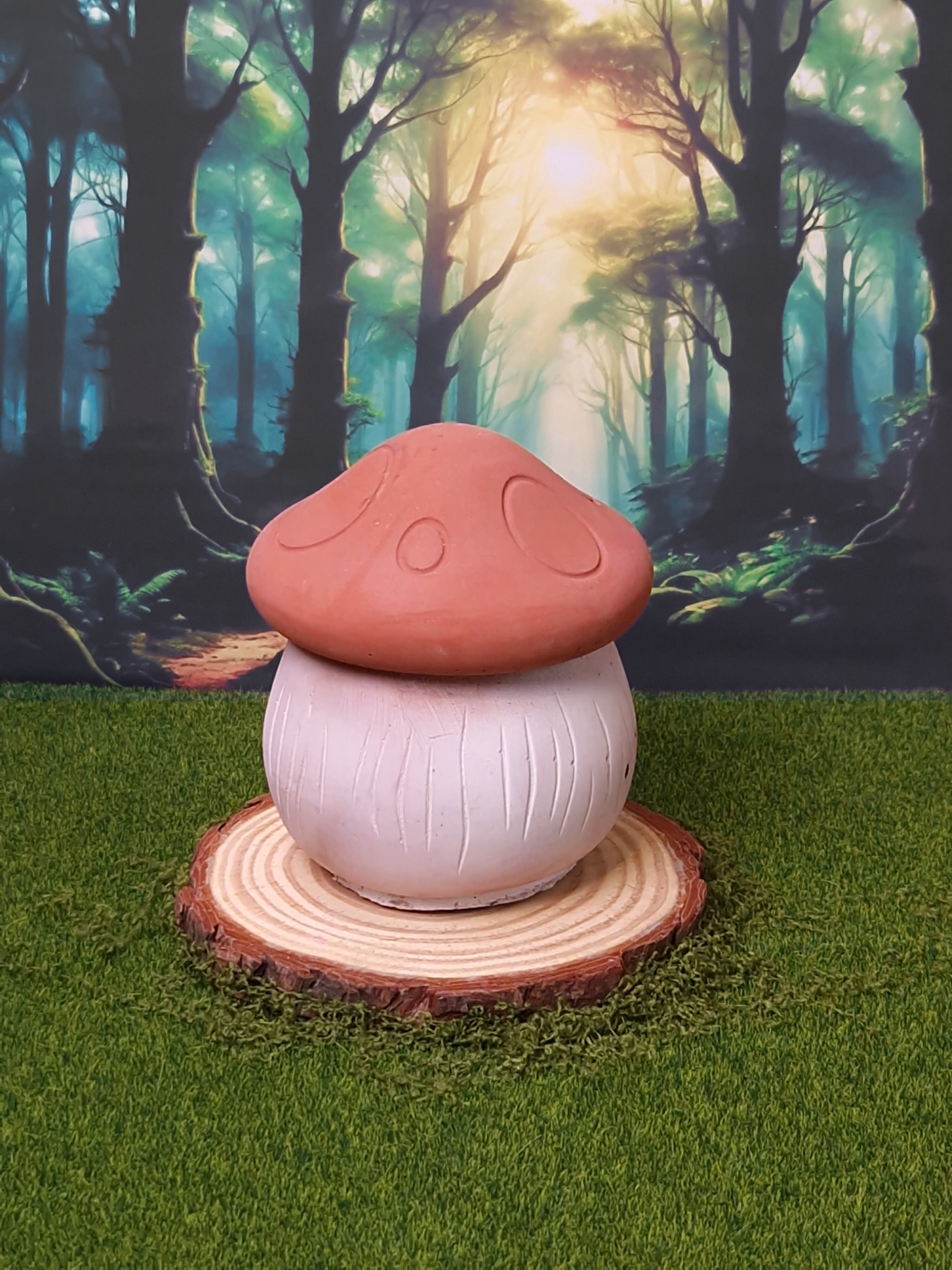 Mushroom candle