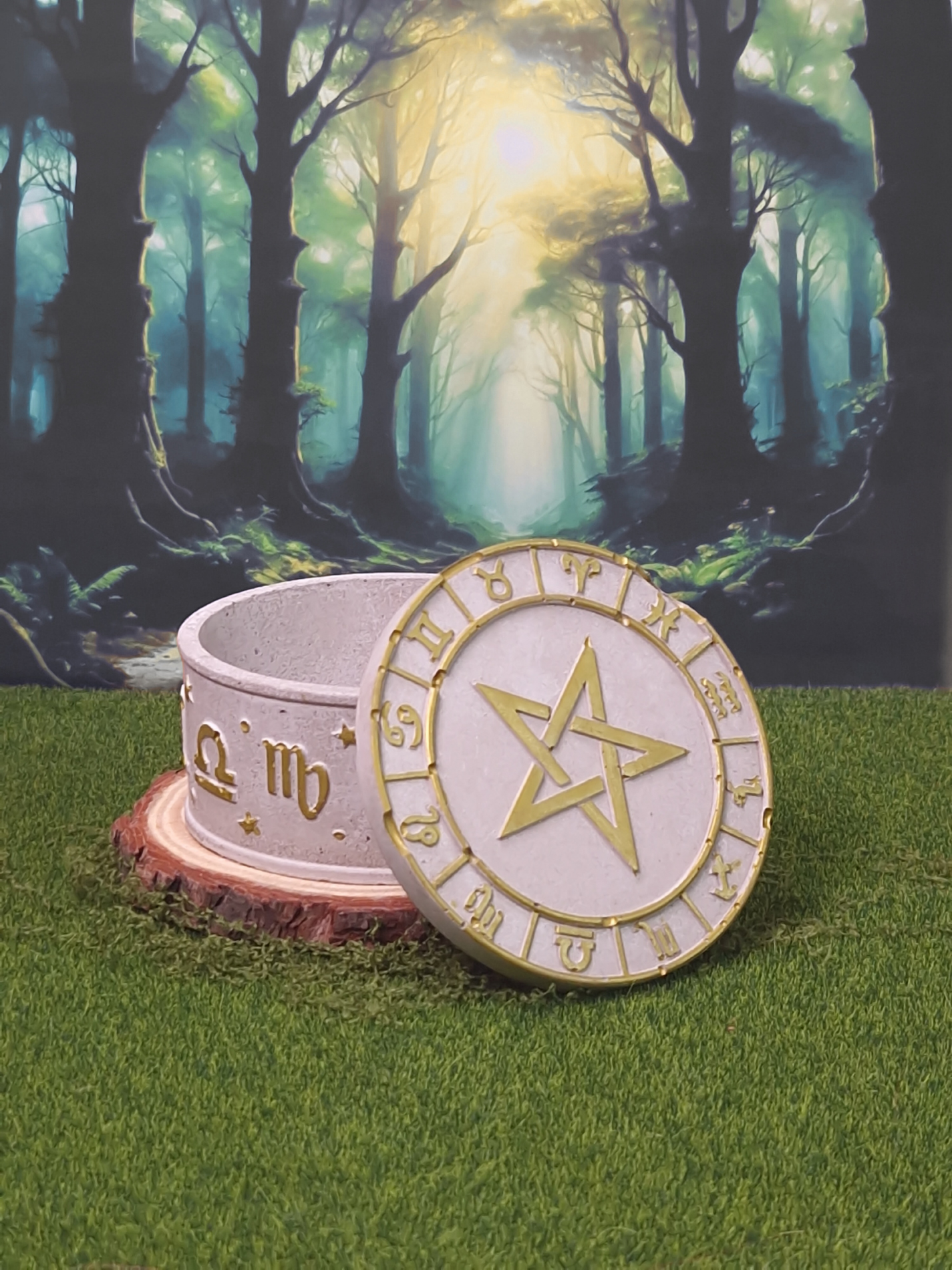 Zodiac themed candle